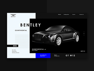 BENTLEY bentley black design fullscreen interfacedesktop minimal promo ui ux web website