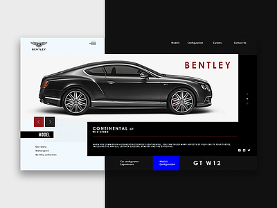 BENTLEY2 bentley black design desktop fullscreen interface minimal promo ui ux web website