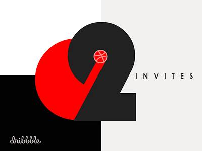 Two Dribbble Invites dribbble dribble giveaway invitation invitations invite invites two
