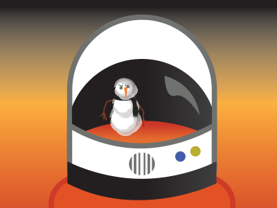 Stand Off astronaut cold war global game jam helmet illustration snow goon snowman space