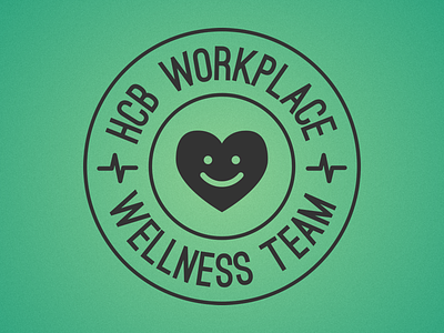 HCB Workplace Wellness Team logo badge hcb hcbhealth health heart logo smile team wellness workplace