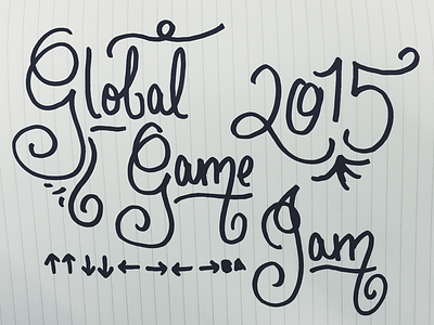 GGJ2015 2015 calligraphy game ggj global jam lettering sharpie