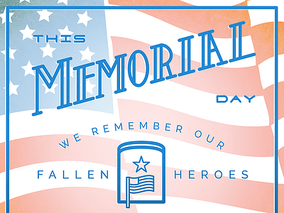 Memorial Day america day holiday lettering memorial