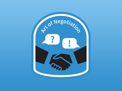 Rejected Badge design art badge bubbles chat handshake negotiation reject speech