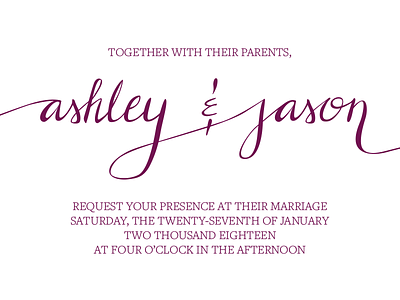 Rejected Wedding Lettering (2) calligraphy illustrator indesign invitation lettering print wedding invite