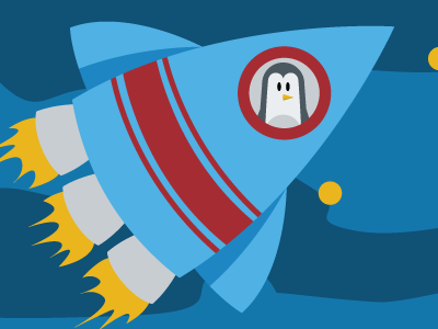 Pepper the Penguin & his ship (WIP) book illustration penguin pepper ship space spaceship wip