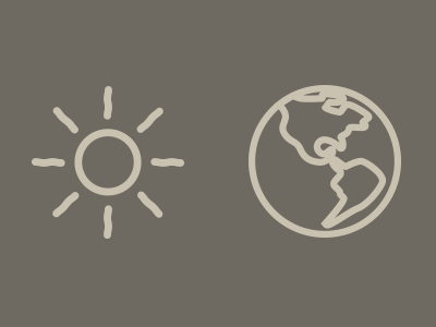 Earth & Sun icons earth icon icons sun