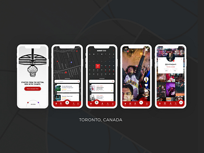 Jurassic Park Finder app design nba toronto toronto raptors ui ux