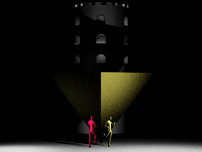 exchange 3d art blender escher illusion illustration minimalism noir poster posterdesign