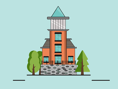 mansion adobe affinity designer affinitydesigner branding flatdesign house house affnity desinger house design house illustration illustration illustrator logo minimal drawing minimalistic design vector