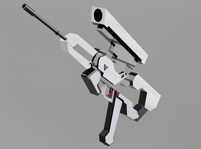 Overwatch Widowmaker's Gun 3d graphic design