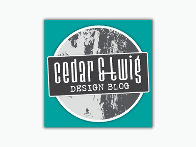 Cedar and Twig Design Blog Logo logo vector