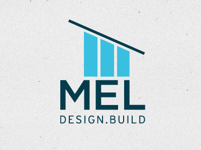 Mel Design Build Logo identity logo