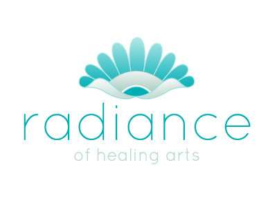 Radiance of Healing Arts logo concept branding logo