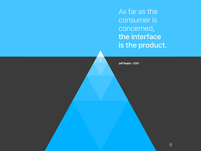 Color Exploration #07 blue design iceberg minimal quote