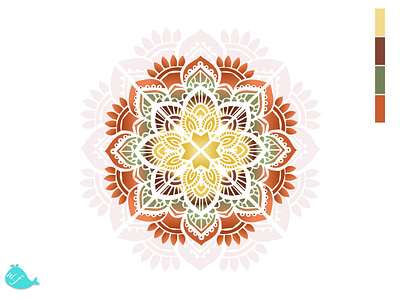 Mandala of Nature app art branding design flat icon illustration illustrator ui vector