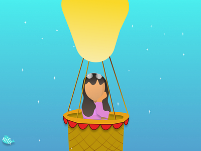 air balloon girl.