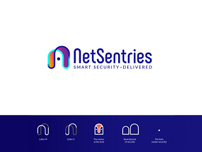 NetSentries Logo Project cybersecurity logo security system