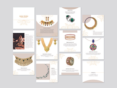 Saraf Jewels Mini Brochure brochure indian jewelry jewelry mini brochure minimalistic brochure pocket brochure