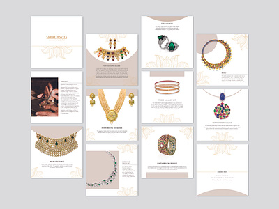 Saraf Jewels Mini Brochure brochure indian jewelry jewelry mini brochure minimalistic brochure pocket brochure