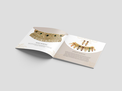 Saraf Jewels Mini Brochure brochure jewelry brochure mini brochure minimalist pocket brochure