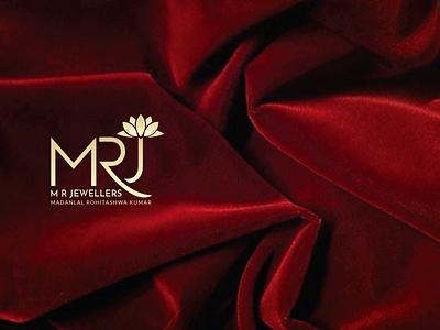 MRJ logo indian jewelry jewelry logo lotus