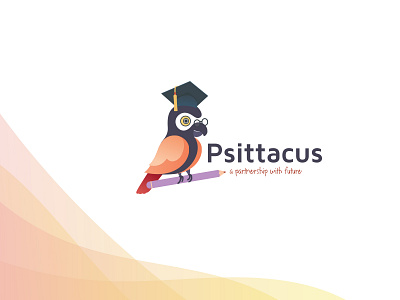 Psittacus Logo bird logo logodesign mascotlogo