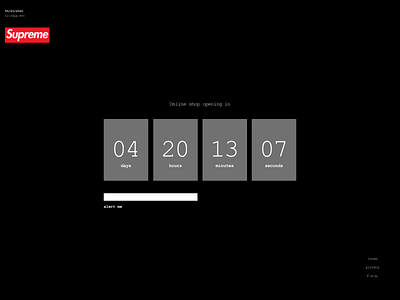 Daily UI #14: Countdown Timer countdown figma supreme timer ui