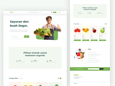 Clover - Agritech Platform Landing Page agritech branding design farming landing page ui web website