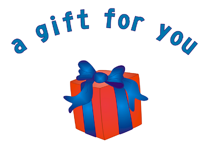 a gift for you design vector