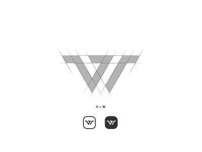 Monogram VW 1day1logo bold brand clean creative daily dailylogochallenge design dhygraphix grid logo icon ideas identity logo logodesign logotype monogram simple