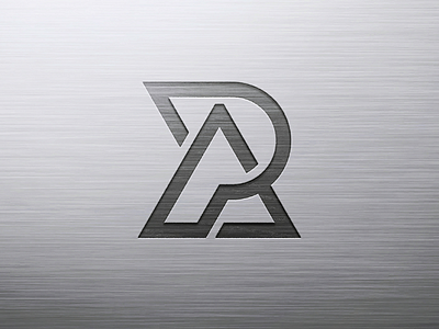 Monogram RA bold brand clean creative design dhygraphix explore graphic idea identity letter logo mark metal mockup monogram simple