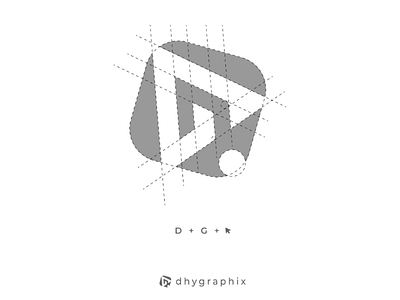 Dhygraphix bold brand business clean design designer dhygraphix graphic designer grid identity illustrator logo logo maker logogram mark personal simple vector