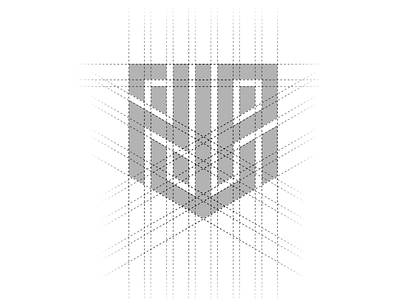 Monogram Grid brand design dhygraphix grid identity logo logo design logos mark maze monogram process work