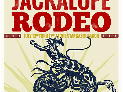 Element 11 - Jackalope Rodeo illustration rodeo typography