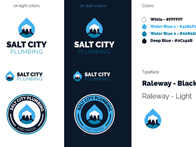Salt City Plumbing And Drain Logos Final Scpd Final Logos identity illustration logo plumbing