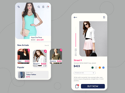 Women's Clothing App app app design cloth store clothes clothing ecommerce fashion fashion app mobile app mobile app design mobile ui woman wear womans