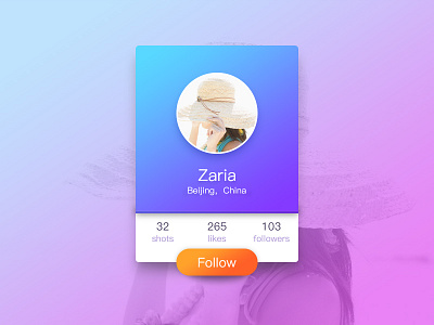 profile app color ui