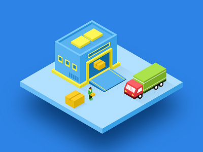 traffic blue icon illustration