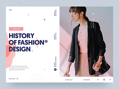 Fashion Landing Page animation animation after effects blog branding clean color creative design fashion interaction layout minimal product design scrolling typography ui ui design ux ux design web design