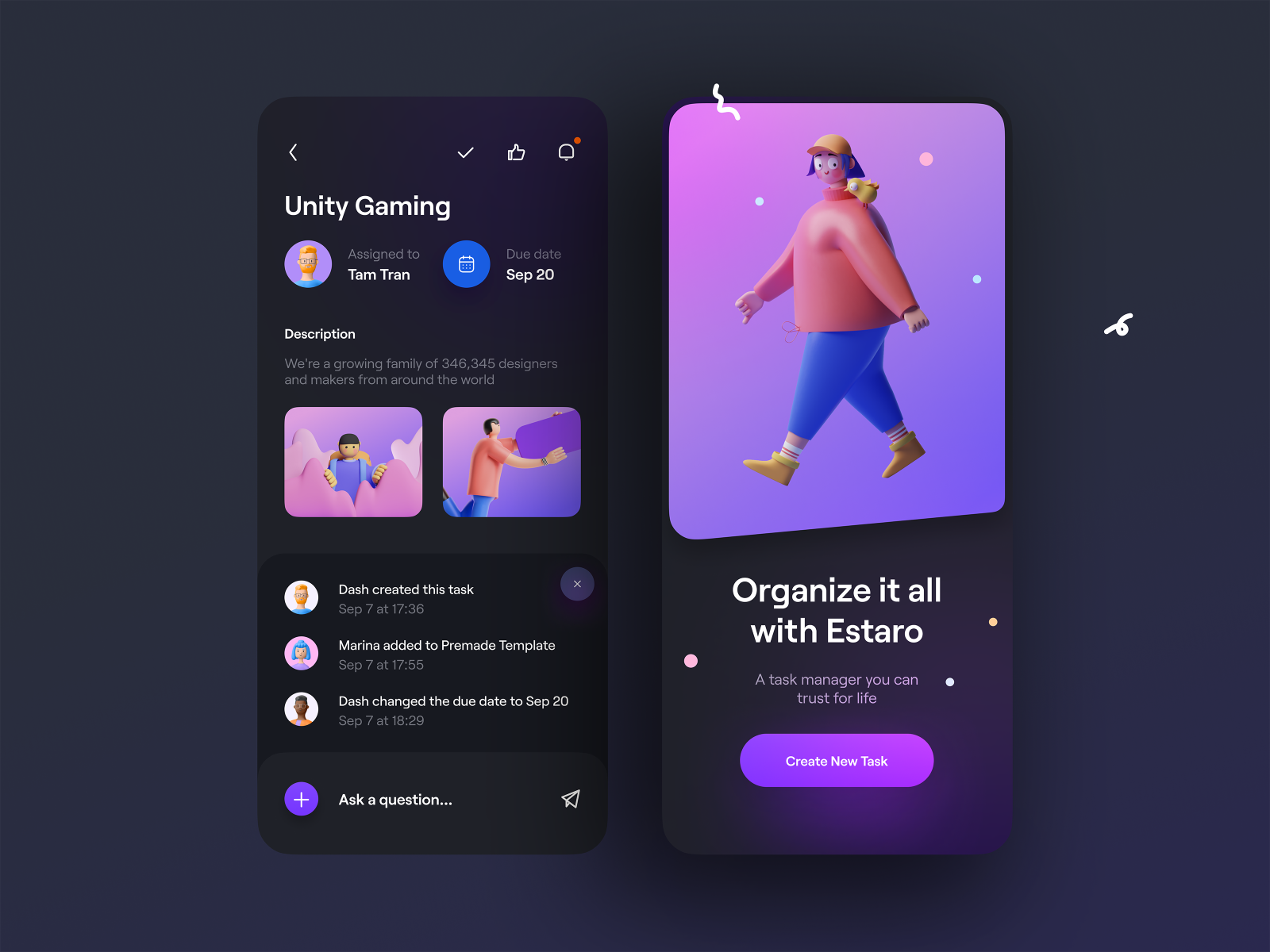 iPhone 12 Mockup - Estaro Task Management App by Tran Mau Tri Tam for UI8 on Dribbble