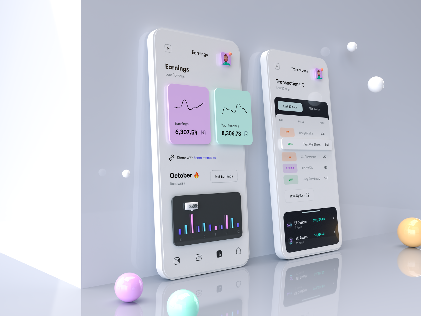 Download Simple Phone Mockup for Anaylytics UI by Tran Mau Tri Tam ...