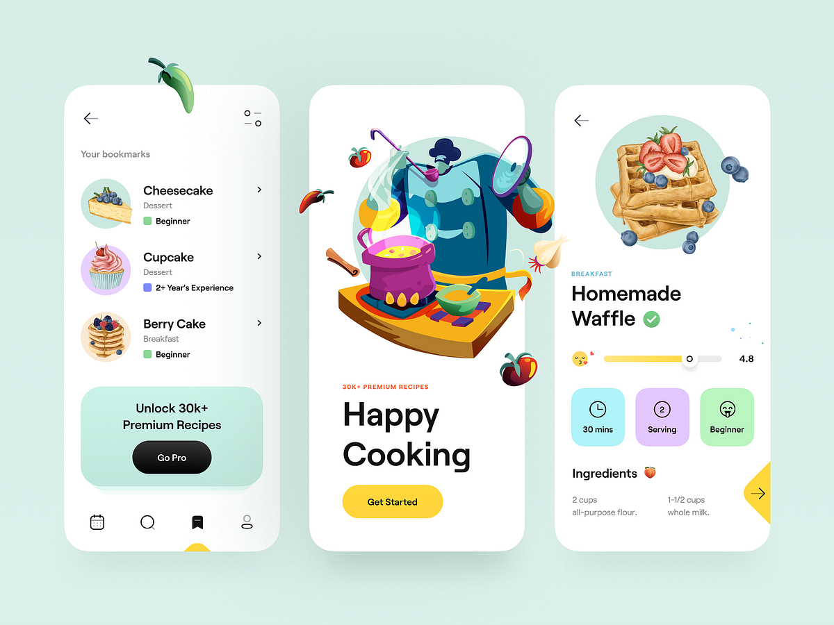 🌶🧅🍅cooking Recipe App Concept By Tran Mau Tri Tam On Dribbble