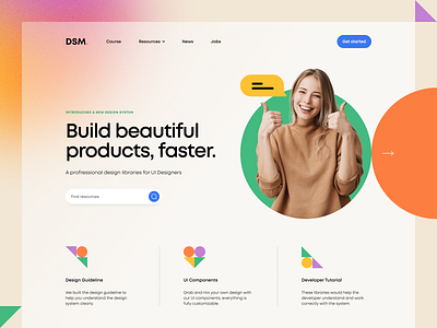 DSM. – Clean Hero Header v.2