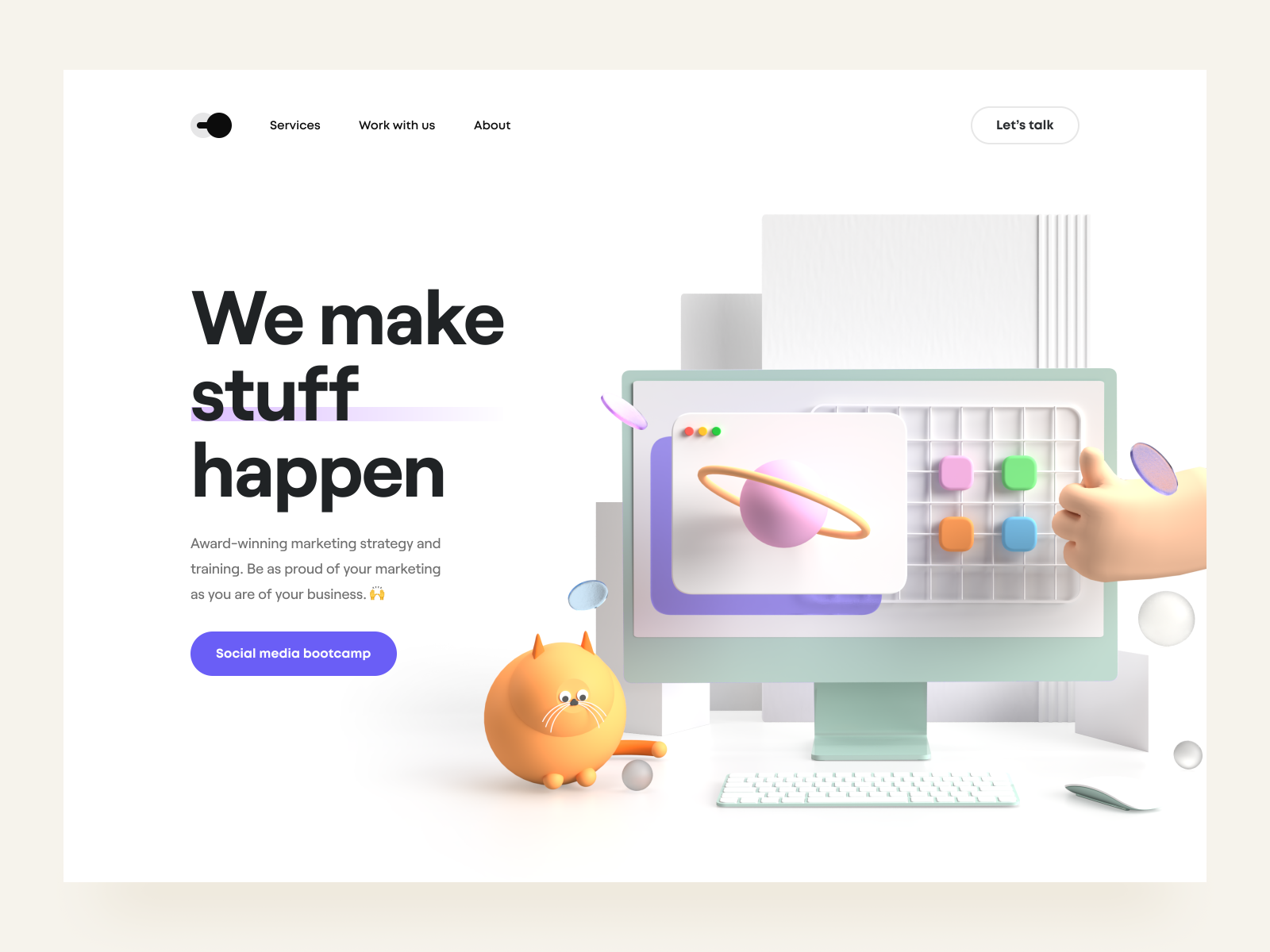 We make stuff happen 🙌 by Tran Mau Tri Tam on Dribbble