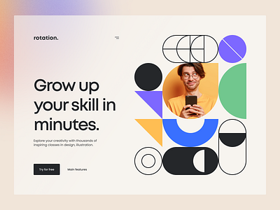 learning code hero header Exploration by Zesan h. on Dribbble