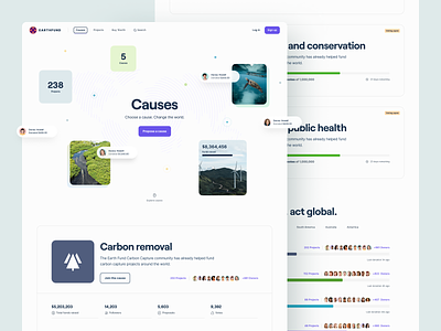 EarthFund 🌎 – Causes Landing Page
