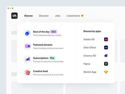 Dropdown Menu designs, themes, templates and downloadable graphic elements  on Dribbble