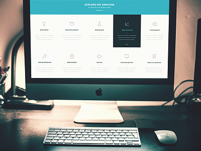 Services Page PSD for TheFox