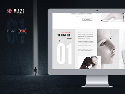 Maze | Creative Agency PSD Template